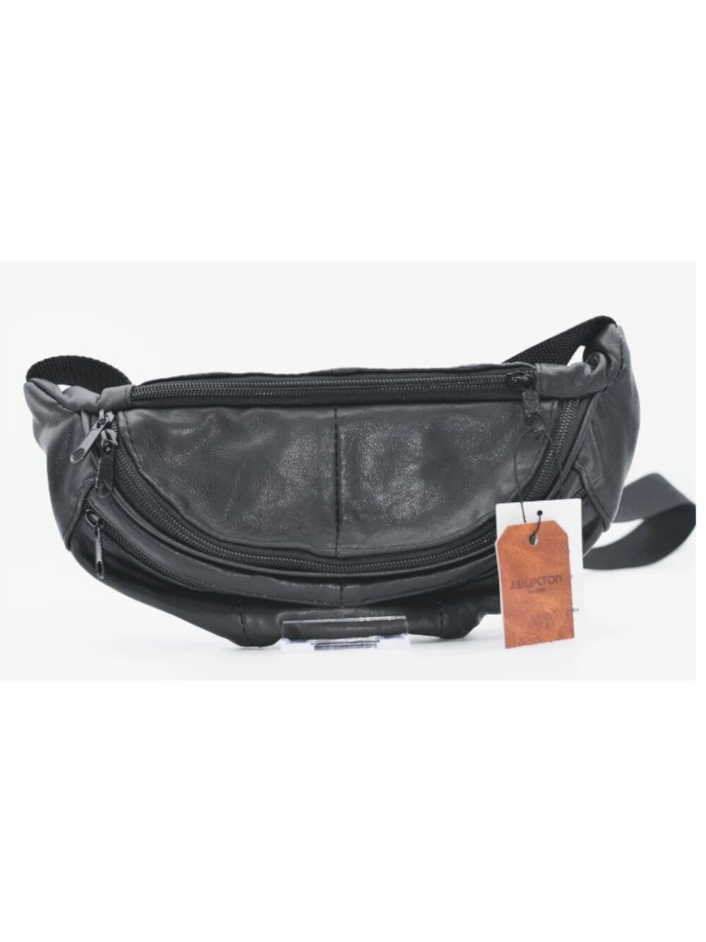 Buxton Leather Zip Belt Bag